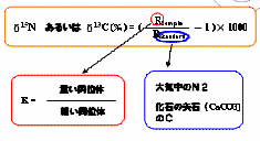 同位体比の式