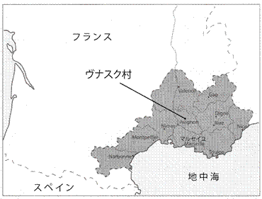 調査範囲の南ガリア地方