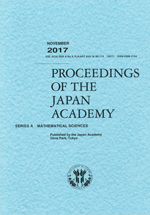 Proceedings of the Japan Academy, Ser. A, Physical and Biological Sciences
