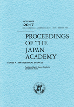 Proceedings of the Japan Academy, Ser. A Mathematical Sciences