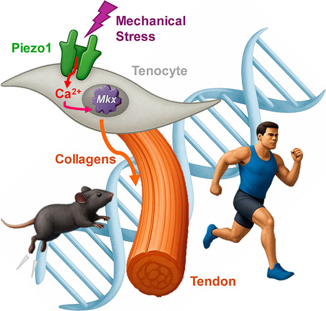 Piezo1–Mkx Axis in Tendon Mechanotransduction and Locomotor Function